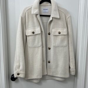 Old Navy Off-White Textured Jacket